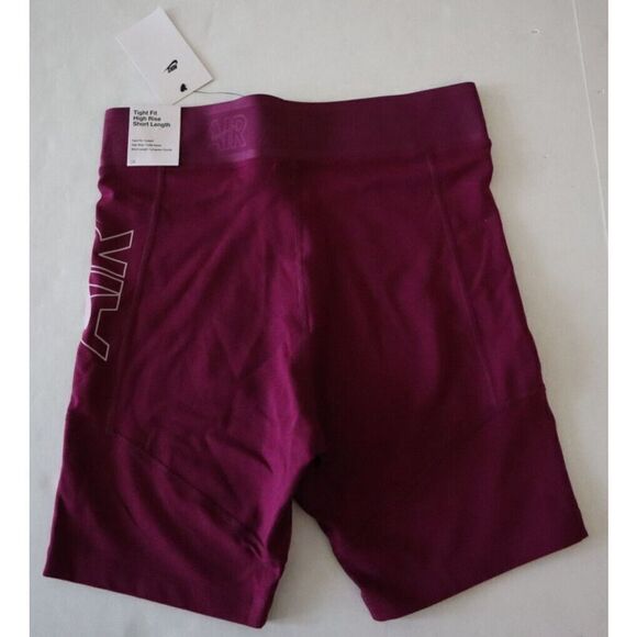 Nike Air DM6055 610 Women's Sz M Purple/Sangria Tight Fit Hi-Rise Bike Shorts - Picture 5 of 8